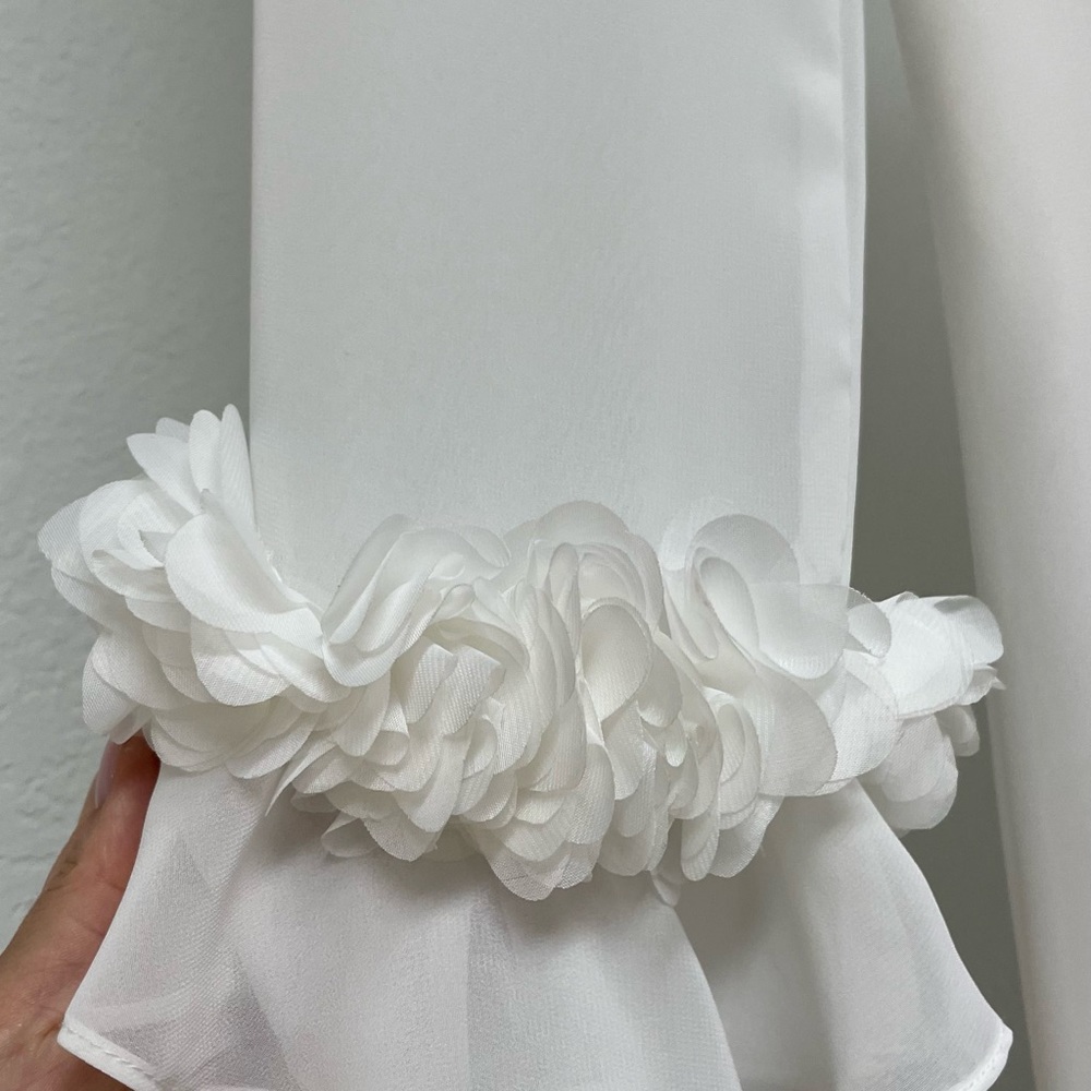 White cocktails midi dress in  Small size